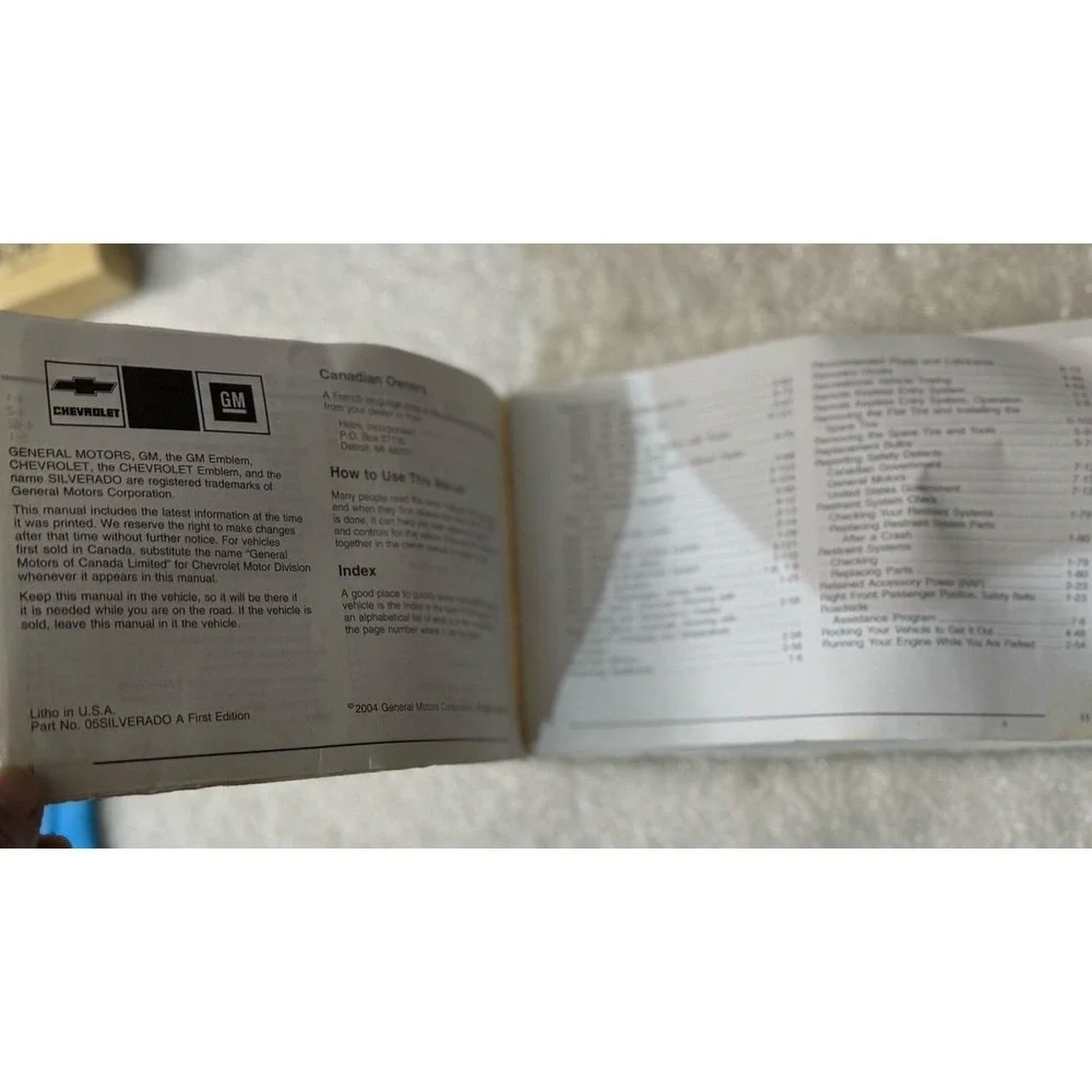 2005 Chevrolet Silverado‎ Spanish Owners Manual